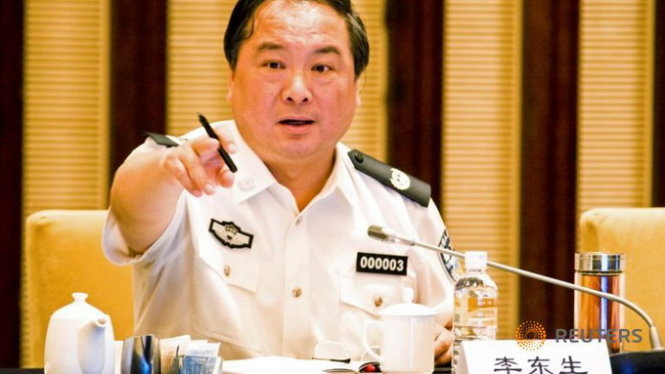 Lý Đông Sinh khi còn là thứ trưởng Bộ công an Trung Quốc - Ảnh:Reuters