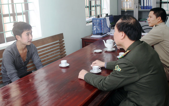 Chu Văn Cường, người tung những bức ảnh “xẻ thịt” khỉ nấu cao tại nhà ông Thuận không bị xử phạt hành chính - Ảnh: Doãn Hòa