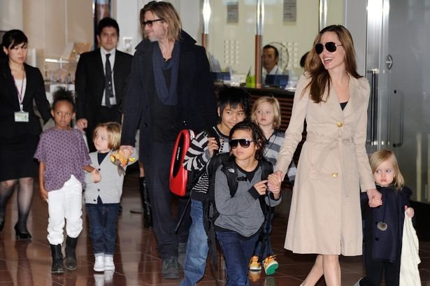 Gia đình 6 người con của Angelina và Brad Pitt. Ảnh: Getty