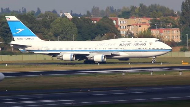 Một chiếc máy bay của hãng Kuwait Airlines chuẩn bị cất cánh tại Đức - Ảnh: Times of Israel
