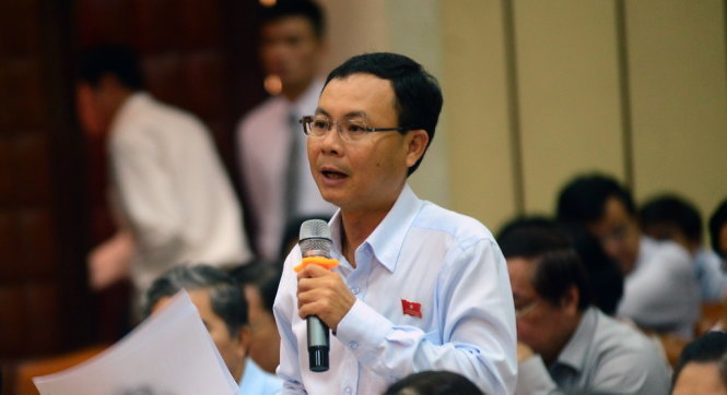 Ông Nguyễn Văn Hiếu, bí thư Quận ủy quận 2, TP.HCM - Ảnh: Quang Định