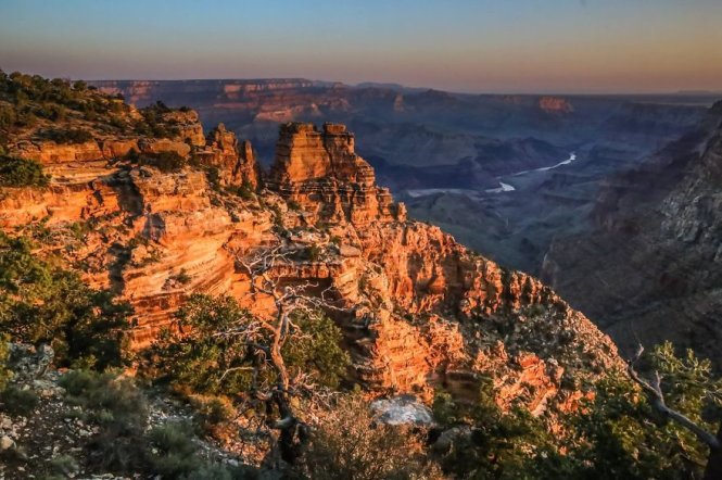 Họ đã được ngắm phong cảnh tuyệt đẹp ở Grand Canyon, Mỹ...
