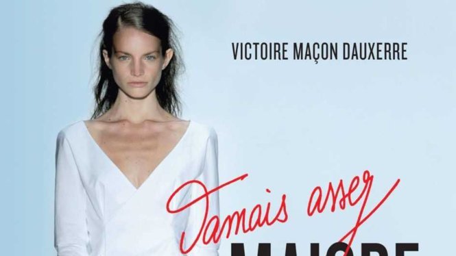 Cựu siêu mẫu Pháp Victoire Macon Dauxerre khi mắc bệnh biếng ăn - Ảnh: Lexpress.fr