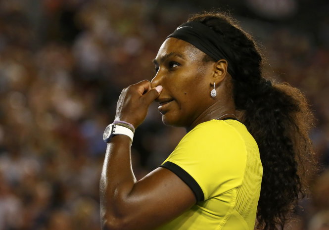 Serena đã có màn trình diễn thất vọng trong trận chung kết trước Kerber. Ảnh: Reuters
