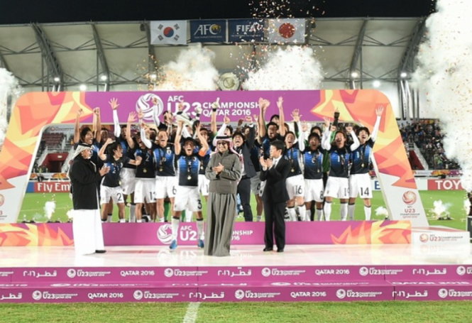 U-23 Nhật Bản đăng quang chức vô địch Giải U-23 châu Á 2016. Ảnh: AFC