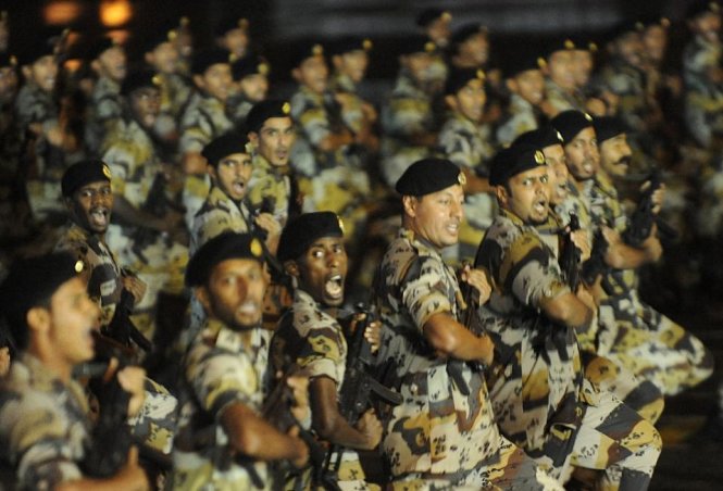 Lực lượng cảnh sát đặc nhiệm Ả Rập Saudi Ảnh: AFP