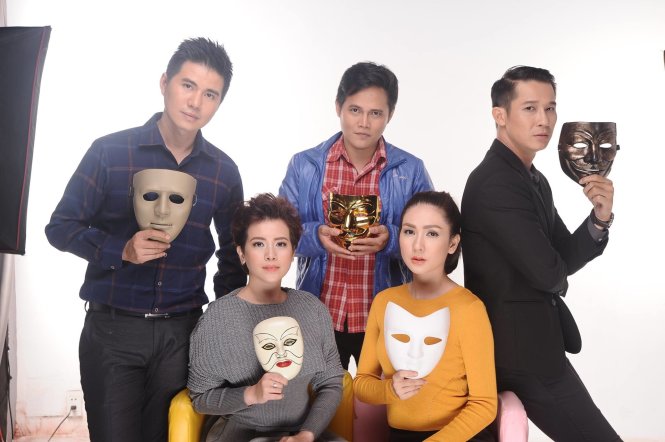 Các diễn viên trong vở Diễn viên hạng ba của sân khấu Hồng Hạc - Ảnh: Hồng Hạc