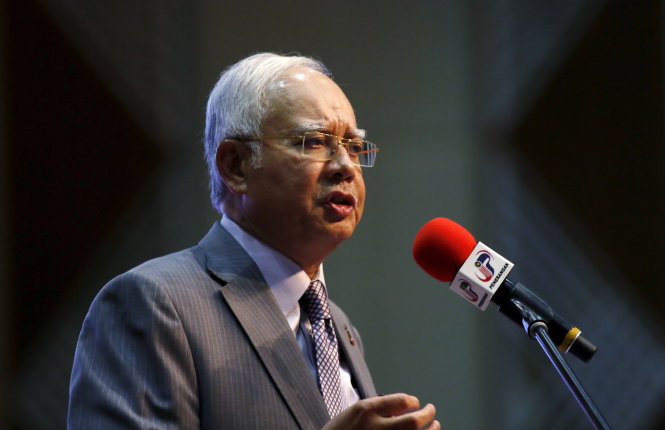 Uy tín của Thủ tướng Malaysia Najib Razak suy giảm nghiêm trọng vì bê bối của 1MDB - Ảnh: Reuters