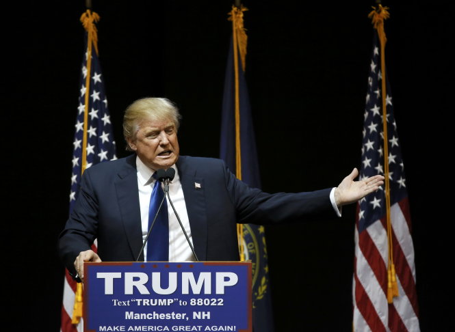 Nhiều khả năng tỷ phú Donald Trump sẽ giành chiến thắng trước các đối thủ Cộng hòa ở New Hampshire - Ảnh: Reuters