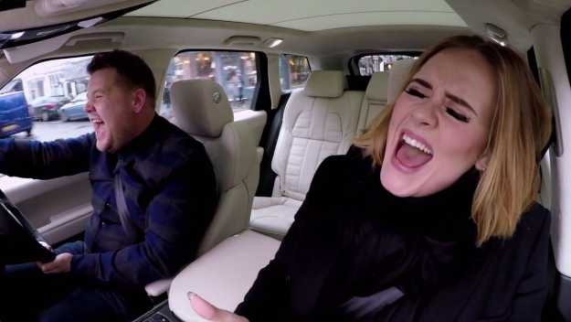 Nữ ca sĩ Adele ca hát tự nhiên trên xe - Ảnh: bgr.com