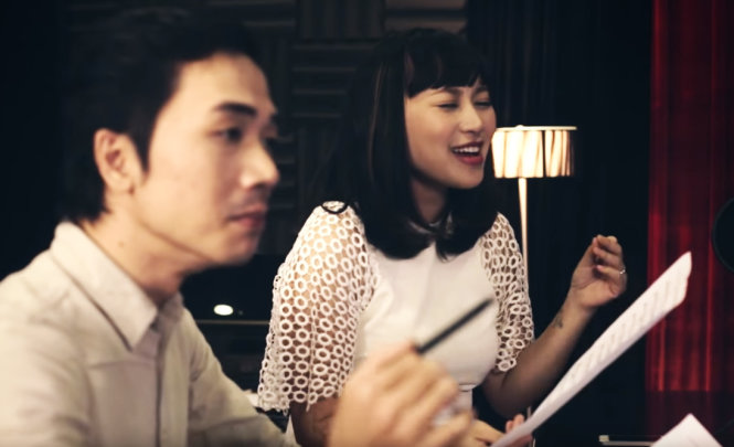 Đỗ Bảo và Khánh Linh trong MV Cô gái trang bìa