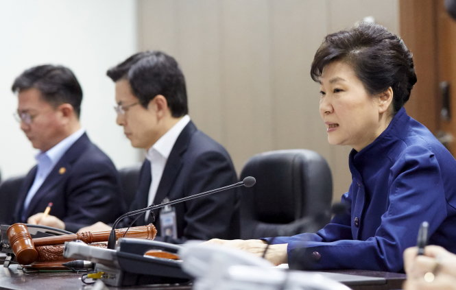 Tổng thống Hàn Quốc Park Geun-Hye đang đối mặt với nhiều sức ép về vấn đề CHDCND Triều Tiên - Ảnh: Reuters