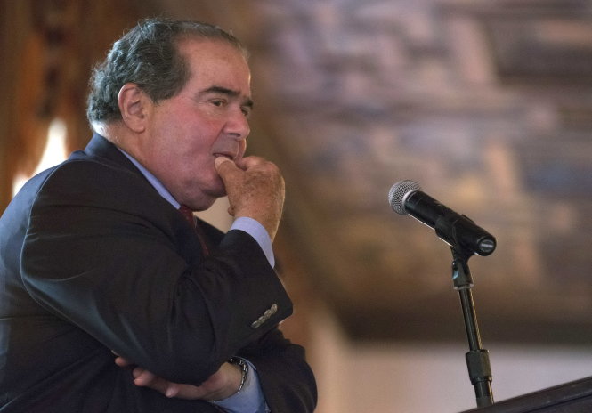 Thẩm phán  Antonin Scalia, người nổi tiếng bảo thủ - Ảnh: Reuters