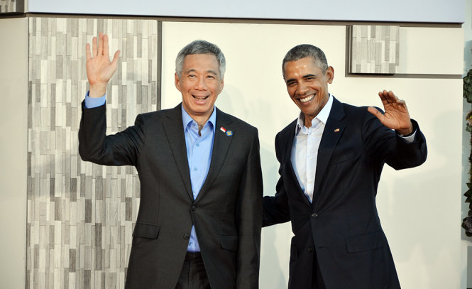 Tổng thống Barack Obama tiếp Thủ tướng Singapore Lý Hiển Long