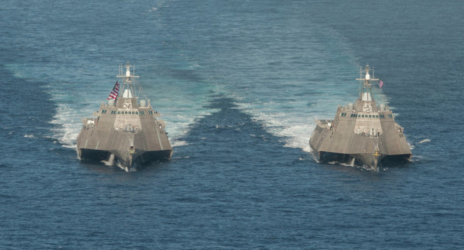 Các tàu chiến của Hạm đội Thái Bình Dương của Mỹ - Ảnh: US. Pacific Fleet