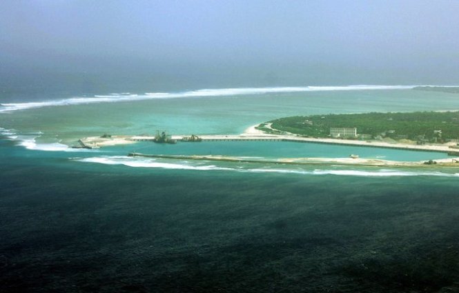 Đảo Phú Lâm thuộc quần đảo Hoàng Sa của Việt Nam, bị Trung Quốc chiếm đóng trái phép - Ảnh: AFP