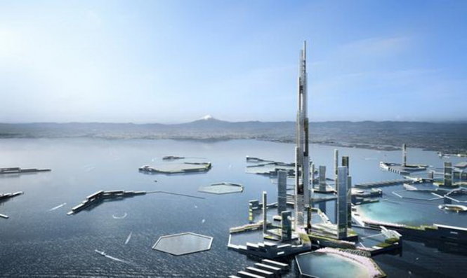 Phối cảnh dự án thành phố sinh thái chống biển đổi khí hậu
