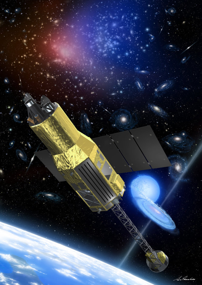 Vệ tinh ASTRO-H của Nhật - Ảnh: JAXA