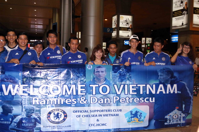 Trong khi các CĐV VN chờ đón Ramires tại sân bay Tân Sơn Nhất thì anh đã về khách sạn ở Bình Dương - Ảnh: N.K. - Chí Thanh