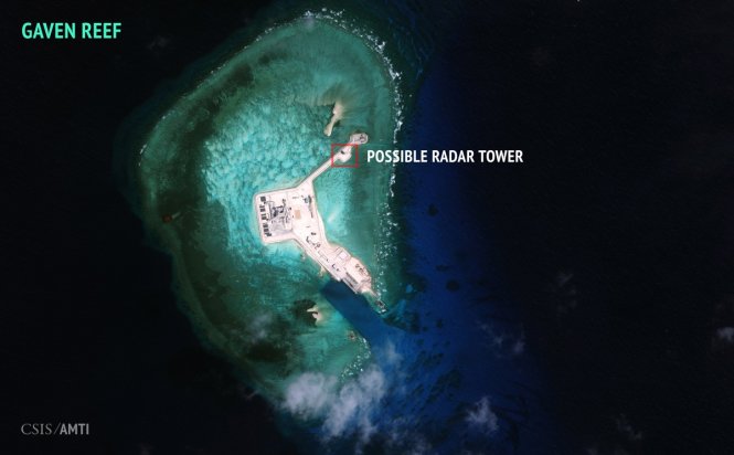 Cơ sở radar trên Đá Ga Ven - Ảnh: CSIS