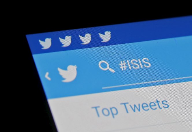 Twitter mới đây tuyên bố đã đóng cửa hơn 125000 tài khoản liên quan đến IS - Ảnh: Reuters
