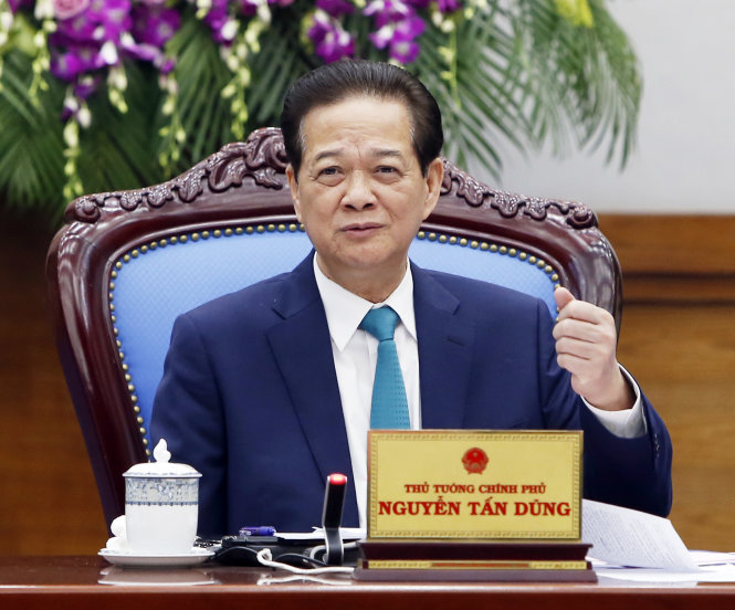 Thủ tướng Nguyễn Tấn Dũng chủ trì phiên họp Chính phủ thường kỳ tháng 2-2016 - Ảnh: TTXVN