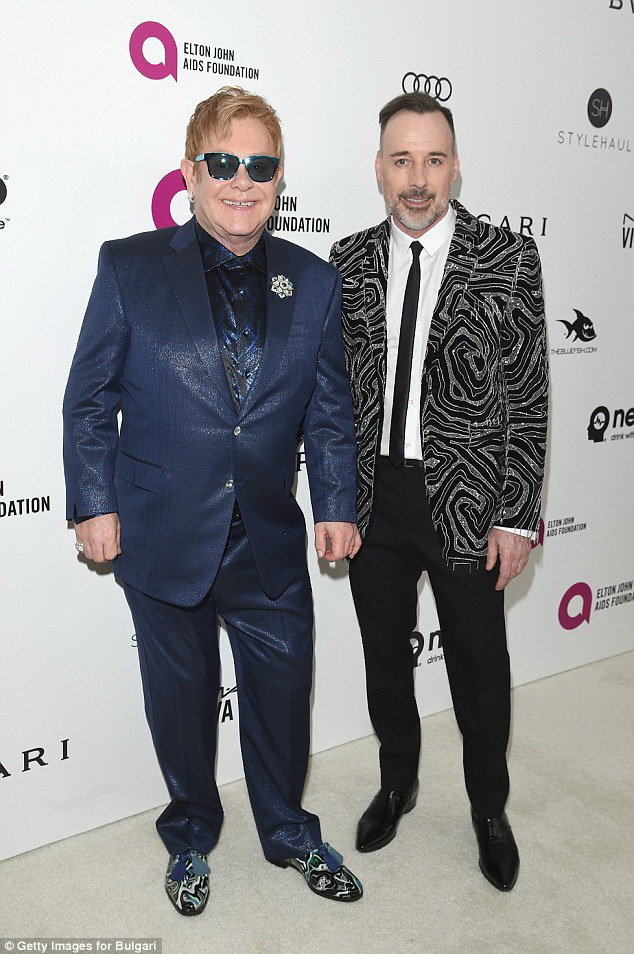 Sir Elton John và người chồng đồng giới David Furnish - Ảnh: Getty Images