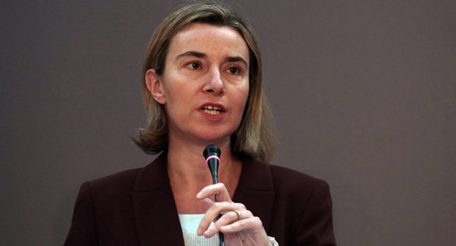 Đại diện cấp cao an ninh và chính sách đối ngoại của EU, bà Federica Mogherini   -Ảnh:AP