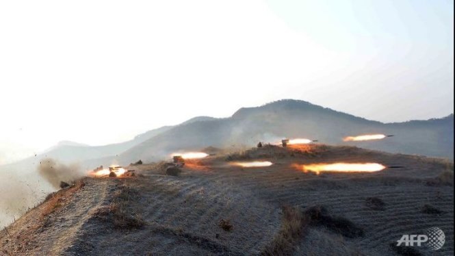 Triều Tiên phóng tên lửa sau khi LHQ áp đặt các biện pháp trừng phạt - Ảnh: AFP