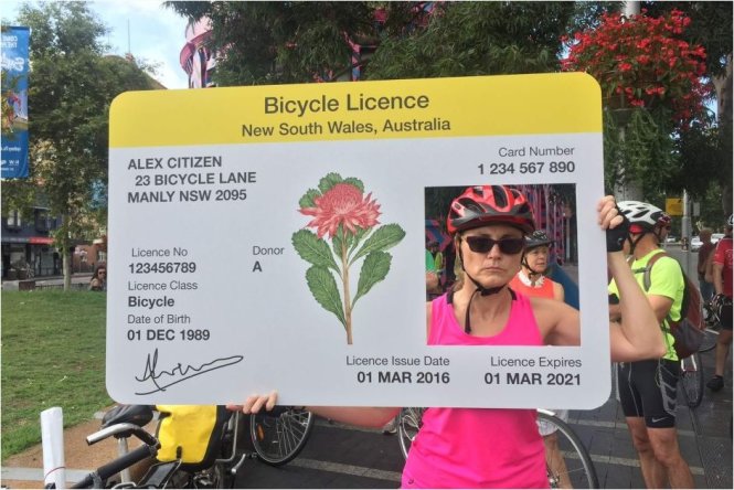 Người đi xe đạp ở Sydney phản đối việc phải mang theo giấy tờ tùy thân - Ảnh chụp màn hình
