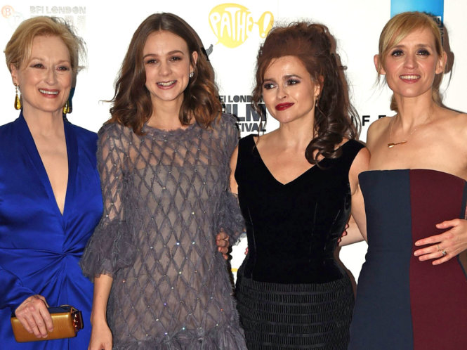 Meryl Streep, Carey Mulligan và các diễn viên khác trong buổi công chiếu phim Suffragette ở London Film Festival