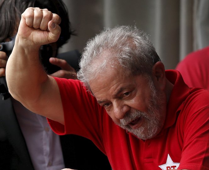 Nhiều người hi vọng ông Lula da Silva trở lại tranh cử tổng thống Brazil vào 2018 - Ảnh: Reuters