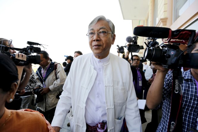 Ứng viên Htin Kyaw của NLD - Ảnh: Reuters