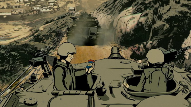Khai thác đề tài chiến tranh, Waltz with Bashir bị cấm chiếu tại Lebanon nhưng được chào đón nồng nhiệt khắp nơi - Ảnh: IMDB