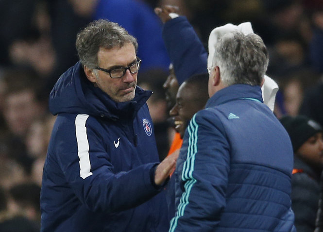HLV Blanc một lần nữa giúp PSG đánh bại Chelsea - Ảnh: Reuters