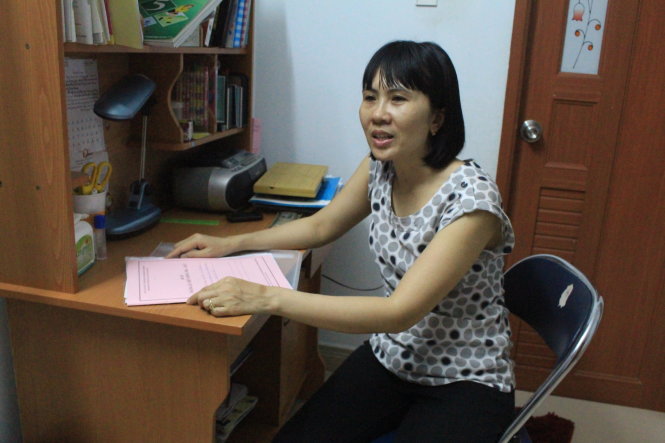 Bà Nguyễn Thị Nhung và những bức xúc trải bày trên fanpage UBND quận 12, TP.HCM. Bà cho biết mình rất hài lòng vì đã được giải quyết nhanh chóng - Ảnh: Diệu Nguyễn
