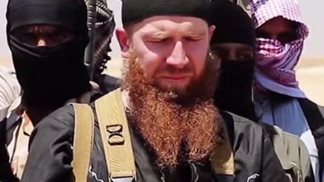 Chỉ huy cấp cao của IS Omar Shishani - Ảnh: AFP