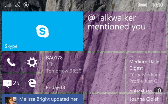 Windows 10 Mobile cho điều chỉnh Live Tiles linh hoạt hơn, tích hợp các phiên bản ứng dụng mới... - Ảnh: ArsTechnica