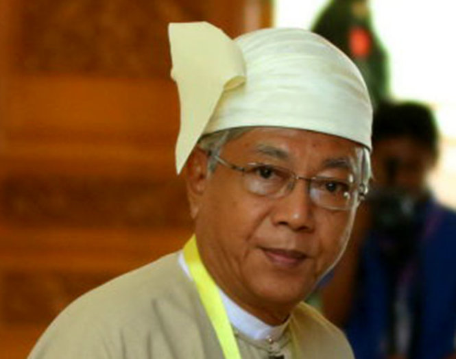 Tân tổng thống Htin Kyaw - Ảnh: Đảng NLD