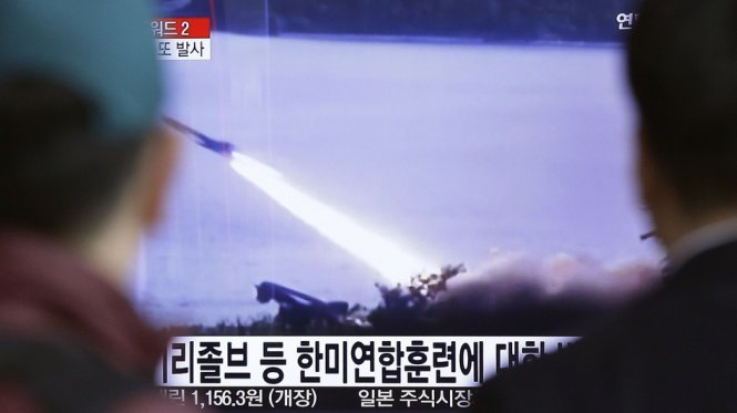 Hàn Quốc và Mỹ họp cấp cao về trừng phạt Triều Tiên trong bối cảnh nước này vừa tiếp tục bắn tên lửa tầm ngắn ra Biển Nhật Bản - Ảnh: Mashable