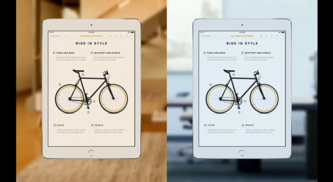 Độ hiển thị màu thay đổi theo môi trường xung quanh là tính năng True Tone được Apple giới thiệu trong iPad Pro 9.7-inch