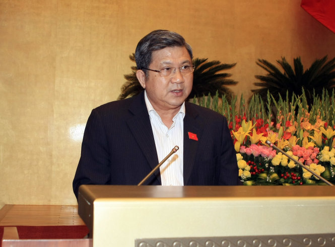 Chủ nhiệm Ủy ban Kinh tế của Quốc hội Nguyễn Văn Giàu - Ảnh: Phạm Kiên