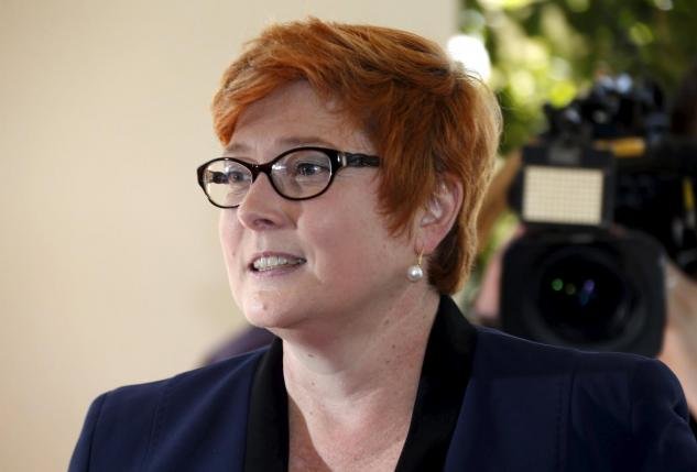 Bộ trưởng Quốc phòng Úc Marise Payne Ảnh: Reuters