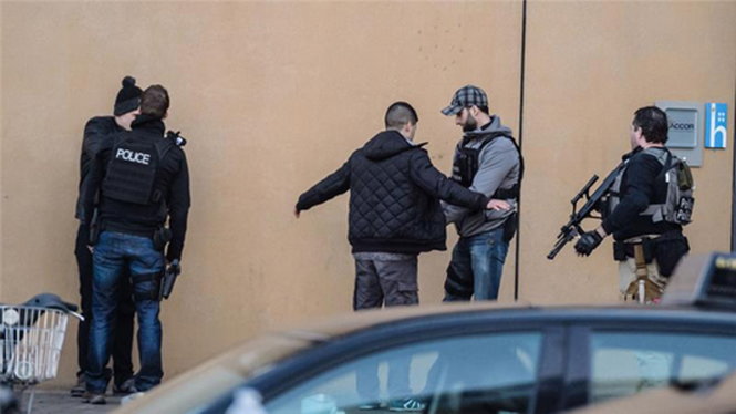 An ninh được thắt chặt sau khi xảy ra các vụ tấn công khủng bố ở Brussels. Ảnh: EPA