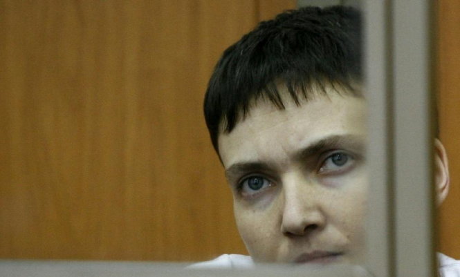 Nữ phi công người Ukraine, Nadezhda Savchenko - Ảnh: AFP