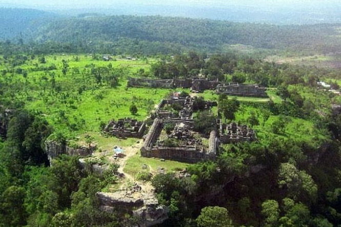 Đền Preah Vihear, nơi xảy ra tranh chấp quyền sở hữu khốc liệt giữa Campuchia và Thái Lan trong nhiều năm qua - Ảnh:Bangkok Post