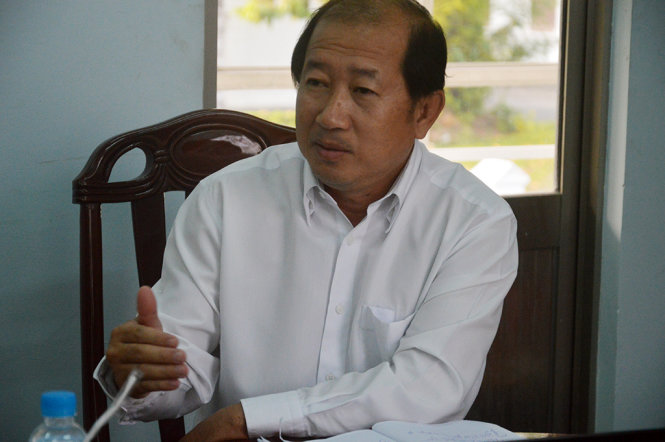 Ôngng Đoàn Tấn Bửu, giám đốc Sở y tế tỉnh Đồng Tháp trong buổi họp báo - Ảnh: Ngọc Tài