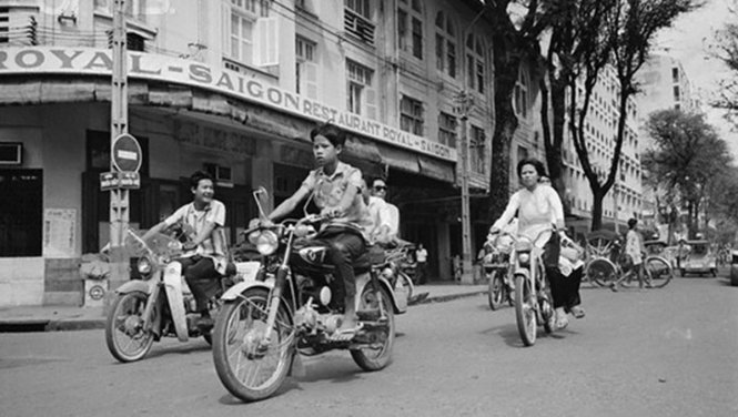 Trước 1975, xe Honda 67 rất phổ biến ở Sài Gòn - loại xe được coi có ống pô 