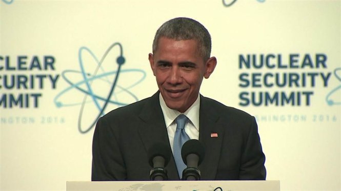 Tổng thống Mỹ Barack Obama tại cuộc họp báo tổng kết Hội nghị An ninh hạt nhân - Ảnh: NBC News
