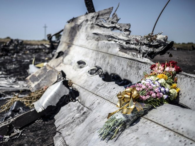 Máy bay MH17 bị bắn rơi ở miền đông Ukraine - Ảnh: AFP
